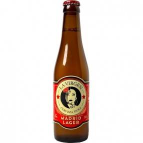 LA VIRGEN Cerveza lager artesana botella 33 cl